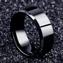 2017 Fashion Charm Jewelry ring men stainless steel Black Rings For Women AExp