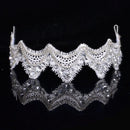 Luxury White Lace Woven Wave Shape Wedding Dress Hair Decoration