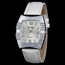 Women Creative Design Square Dial Trendy PU Watch