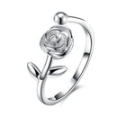 Flower Shape Sweet Lady Fashion Jewelry Sterling Silver Ring