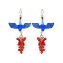 Classic Design Little Bird Beads Pendant Fashion Jewelry Luxurious Lady Earrings