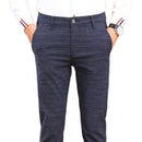 2018 Men's Stretch Stripe Casual Pants Men's Four Seasons High Quality Business Trousers Men's Straight Trousers-black-28-JadeMoghul Inc.