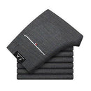 2018 Men's Stretch Stripe Casual Pants Men's Four Seasons High Quality Business Trousers Men's Straight Trousers-gray-28-JadeMoghul Inc.