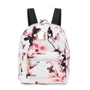 2018 Mini Pu Leather Women Backpack Female Fashion Perfume Bottle Petal Pattern Flower Backpack Female Girl Mochila Bagpack-White-20x10x26cm-JadeMoghul Inc.
