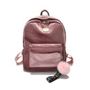 2018 New Backpack Best Velve Ribbon Backpack Female Fashion Girl Travel Bag Hairball Women Backpack Rucksack Bagpack Mochila-Pink-JadeMoghul Inc.