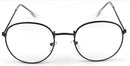 2018 New Designer Woman Glasses Optical Frames Metal Round Glasses Frame Clear lens Eyeware Black Silver Gold Eye Glass-black-JadeMoghul Inc.