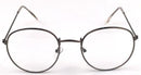 2018 New Designer Woman Glasses Optical Frames Metal Round Glasses Frame Clear lens Eyeware Black Silver Gold Eye Glass-gun-JadeMoghul Inc.