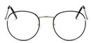2018 New Designer Woman Glasses Optical Frames Metal Round Glasses Frame Clear lens Eyeware Black Silver Gold Eye Glass-silverblack-JadeMoghul Inc.