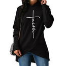 2018 New Fashion Faith Print Kawaii Sweatshirt Femmes Sweatshirts Hoodies Women Youth Female Pockets Creative Plus Size-Black-XXL-JadeMoghul Inc.