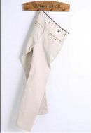 2018 new fashion Mens Casual Pants high quality Brand Work Pants male Clothing Cotton Formal Trousers men size 36 38-Beige-28-JadeMoghul Inc.