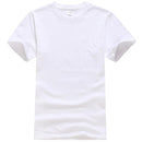 2018 T Shirt Men New Solid color T Shirt Mens Black And White 100% cotton T-shirts Summer Skateboard Tee Boy Hip hop Tshirt Tops-White-M-JadeMoghul Inc.