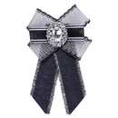 Good Grade Popular Bowknot Inlay Glass Lace Women Brooch