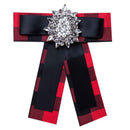 Hot-selling Statement Bowknot Inlay Rhinestone Ribbon Women Brooch
