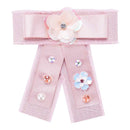 Women Fashion Trendy Style Bowknot Sequins Ribbon Brooch