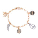 Female Fashion Lovely Elephant Leaf Palm Wing Shape Alloy Bracelet