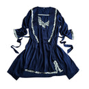 High Quality Sexy Women Silk Sleep Dress Bathrobes Pyjama Set