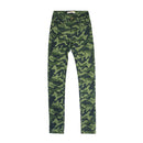 Fashion New Design High-waisted Camouflage Green Cotton Skinny Pants