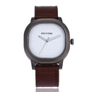 Men's Style Simple Design Calendar Scale Decorated Leather Sports Quartz Watch