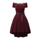 Hot Sale Sexy Women Design Bowknot Belt High Waist Back Open Lady Fashion Dress