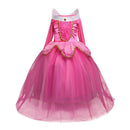 Fashion Gauze Comfortable Lovely Multilayers Popular Girls Fancy Frozen Elsa Special Design Long Sleeve Dress