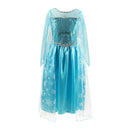 New Arrived Popular Cartoon Floor Cute High Quality Long Frozen Dress Kids Girl Long Sleeve Dress