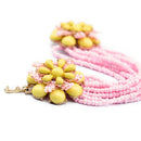 Hot-Selling Elegant Adjustable Flower Shape Handmade Multi Layers Bead Bracelet Design New Models Ladies Bracelets