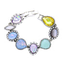 New Arrival Trendy Unique Irregular Rhinestone Bracelet Charm Design Natural Sonte Hand Made Bracelets