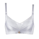 Classic Design Solid Color Nylon Bralette Adjustable Push Up Sexy Ladies Invisible Big Bra