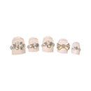 24pcs/box Trendy Lovely DIY 3D Bowknot False Nails Art Tips Fake Artificial Nails For Wholesale