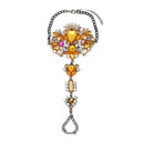 Female Hot-selling Inlay Imitation Gemstones Beach Tourism Alloy Bikini Anklets