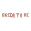16 Inch Foil Party Decorations Gold Silver Rose Gold BRIDE TO BE Letters Balloons