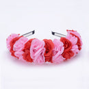 Cloth Colorful Artificial Floral Wreath Bride Bridesmaid Wedding Party Holiday Photo Boho Style Headbands