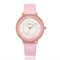 Simple Vogue Numbers Double Circle Round Dial Leather Strap Quartz Watch With Dress Watches Style