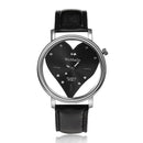 Creative Transparent Love Heart Shape Luminous Pointer Sport Quartz Watches Relogio Feminino