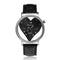 Creative Transparent Love Heart Shape Luminous Pointer Sport Quartz Watches Relogio Feminino