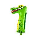 16 Inches Foil Cartoon Animal Pattern Birthday Party Supply 7 Number Balloon