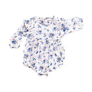 Baby Girls Cotton Fresh Floral Printed Long Sleeves Bodysuit