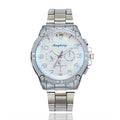 New Arrival Men Fashion Silver Plated Steel Band Watch