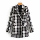 Autumn Winter New Arrival Casual Style Double-breasted Long Blazer
