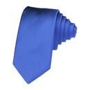 6cm Bright Solid Color Men Classic Work Wear Polyester Tie