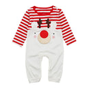 Christmas Babies Cute Elk Pattern Long Sleeves Romper