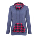 Casual Style Women Color Blocking Loose Pattern Hoodies