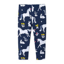 Girls Animals Printed Cotton Pants