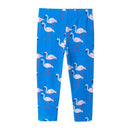 Girls Flamingo Printed Casual Cotton Leggings