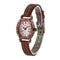 Fashion Women Office Wear Classic Geometric Pattern Leather Quartz Watch