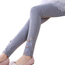 Cotton Floral Lace Pattern Slim Fit Leggings