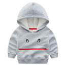 Boys Cotton Cute Cartoon Pattern Patchwork Zipper Hoodies