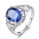 Women Luxury Fine Jewelry High Quality Sliver Gemstone Ring