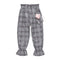Fashionable Girls Cotton Houndstooth Printed Ruffle Design Pants