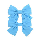 2019 Lovely Baby Girls Print Flower Bohemian Style Bow BB Hair Clips Headwear Children Cute Cotton Hairpins Hair Accessories AExp
